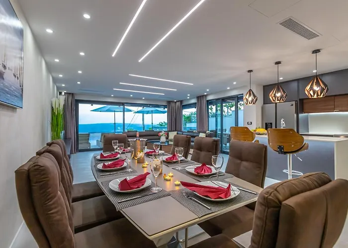 Luxury Lorena With Heated Pool, Jacuzzi,sauna And Seaview * ツリクヴェニツァ