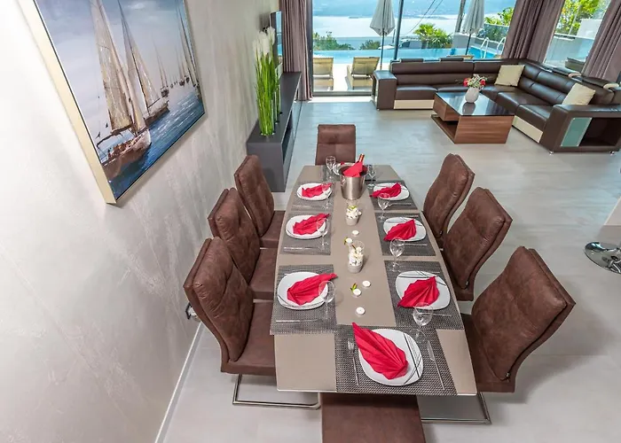 Luxury Lorena With Heated Pool, Jacuzzi,sauna And Seaview ヴィラ ツリクヴェニツァ